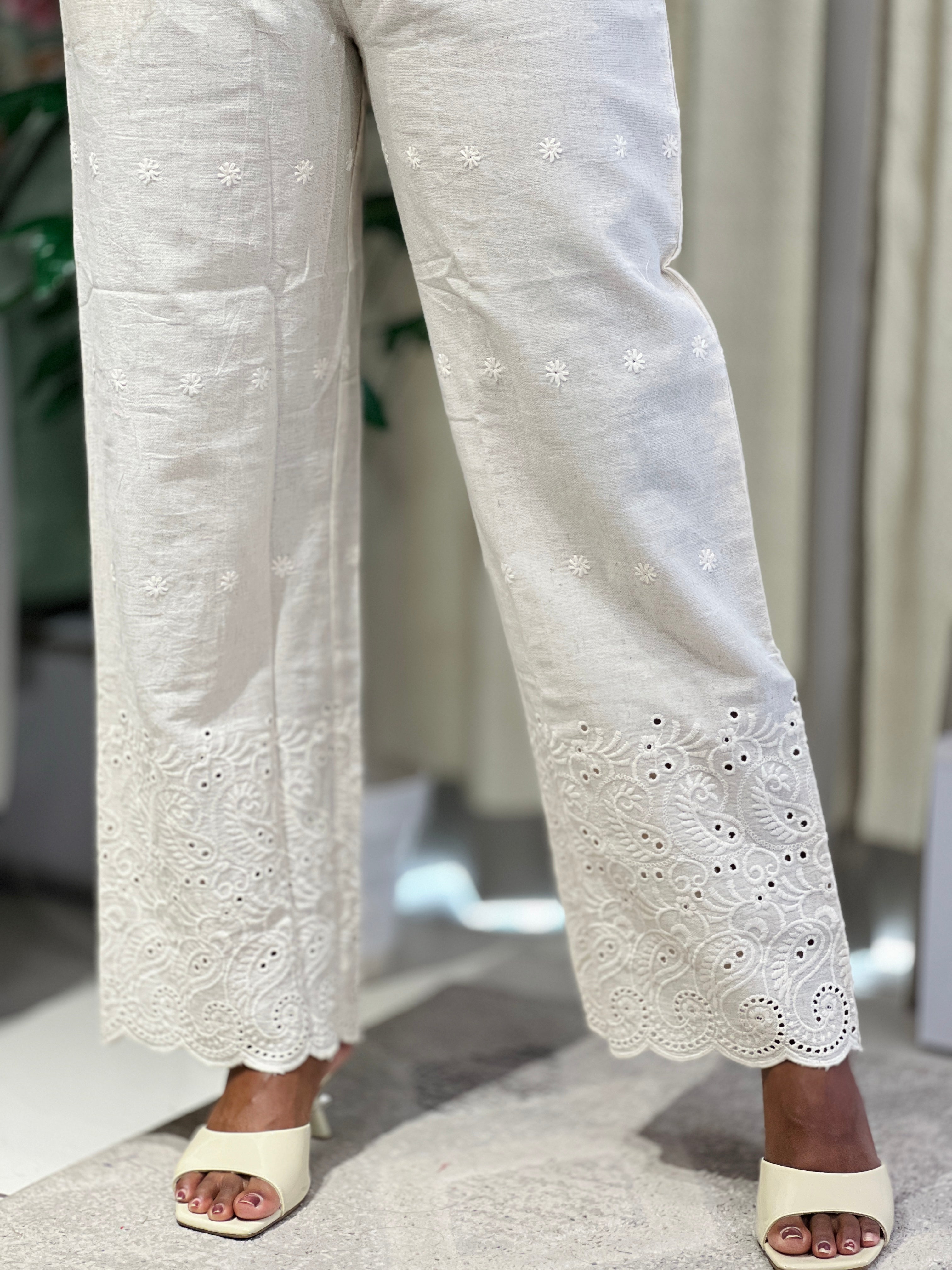 Hakoba Pattern Kora Cotton Bottom | PGI305