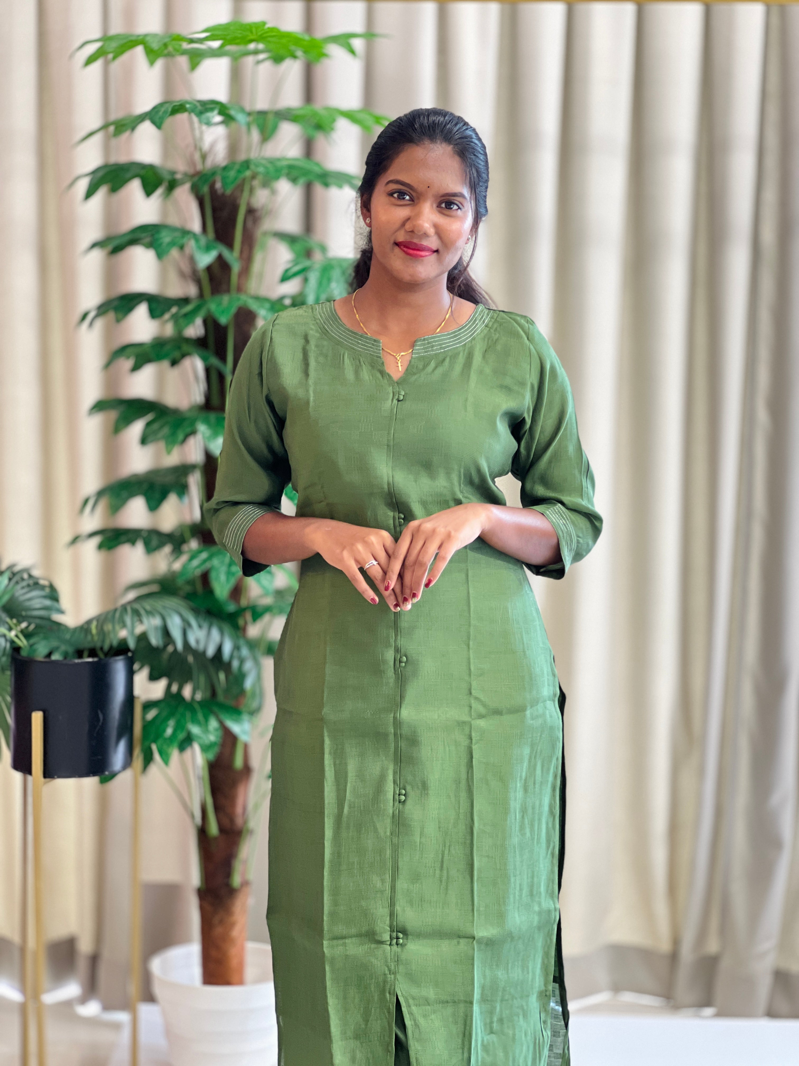 Mul Chanderi Co-ord Set With Weave Pattern | MSN261
