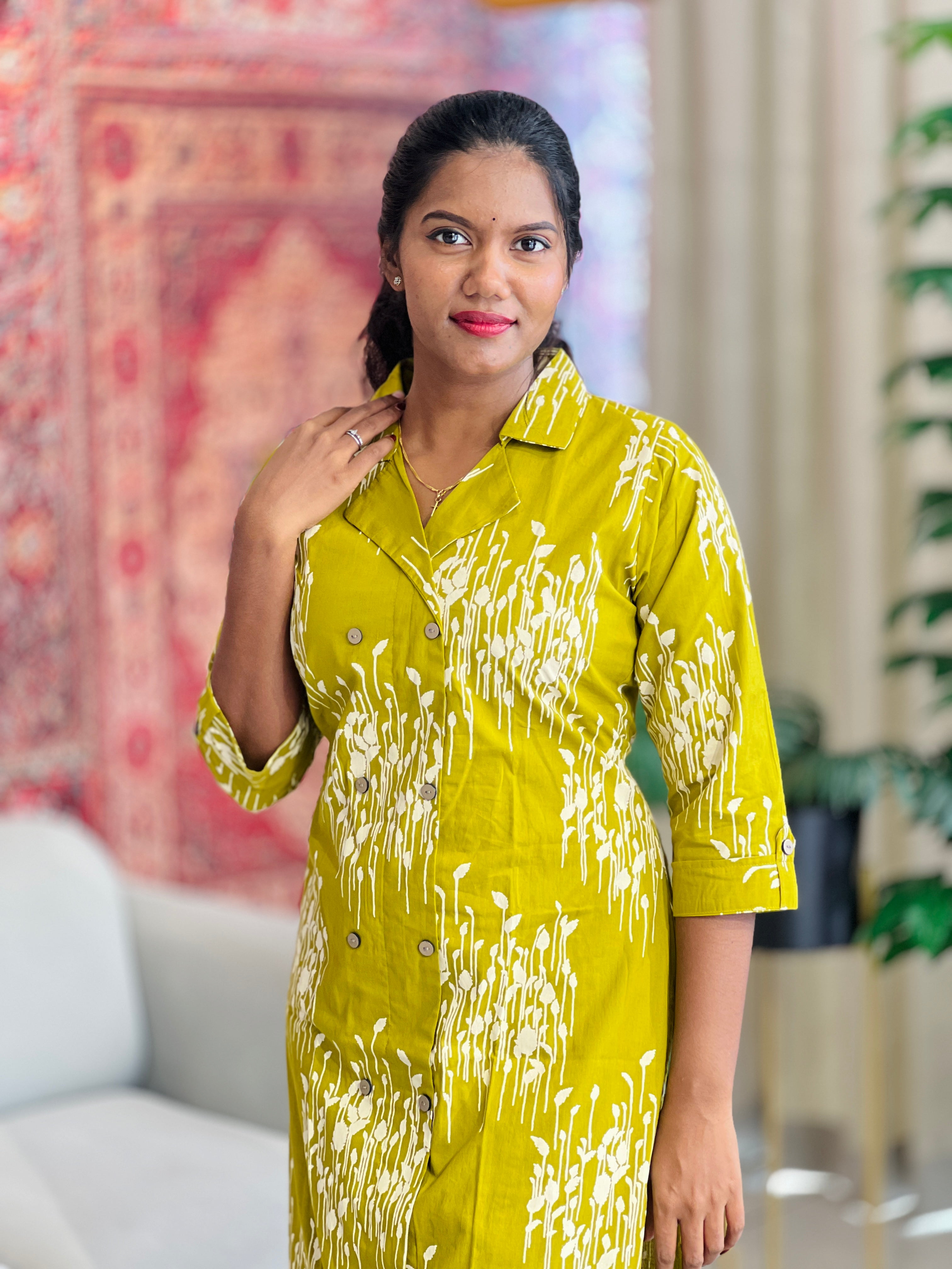 Digital Printed Cotton Kurta | MSN268