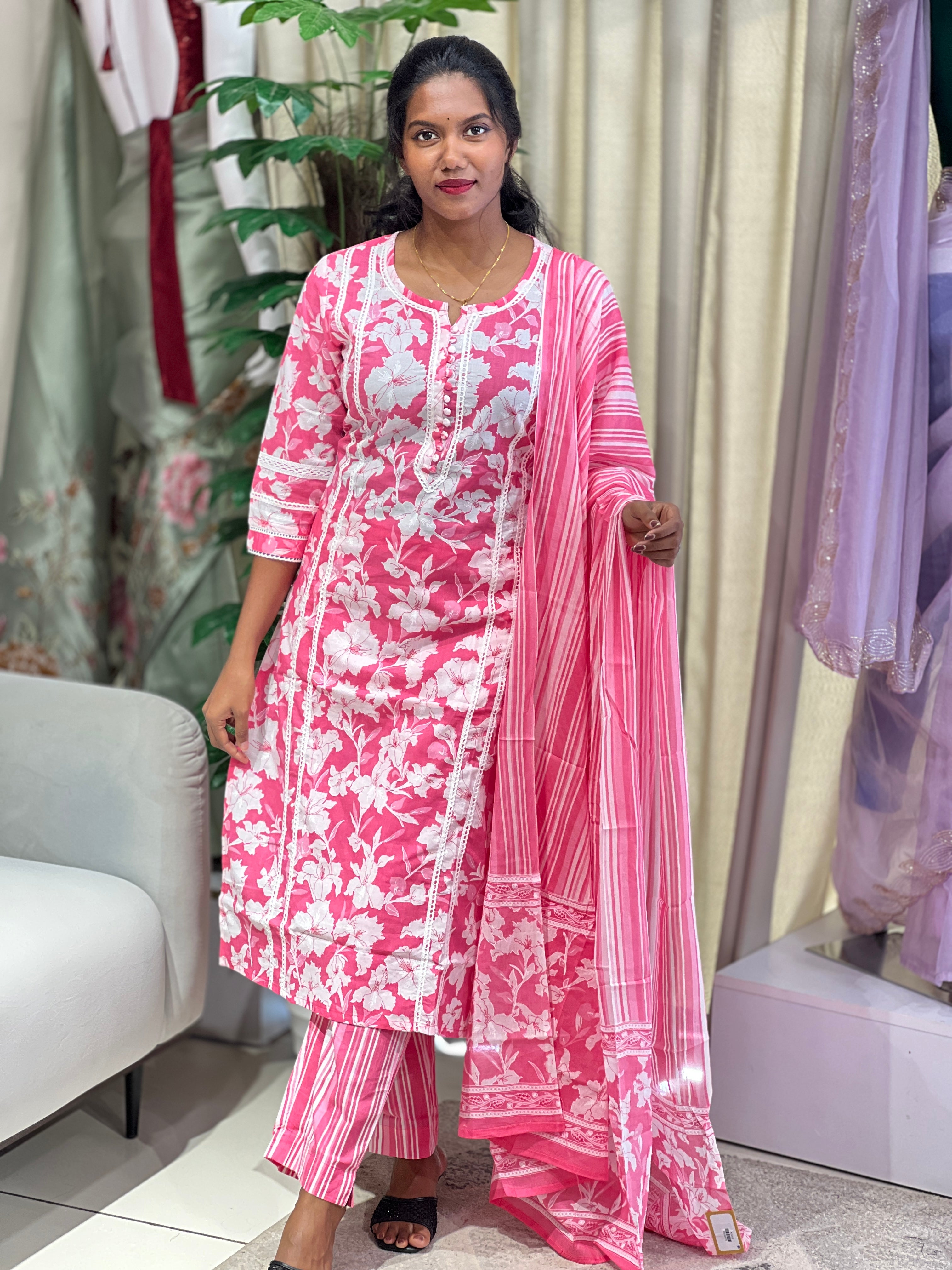 Printed Cotton Kurta Set | PGI292