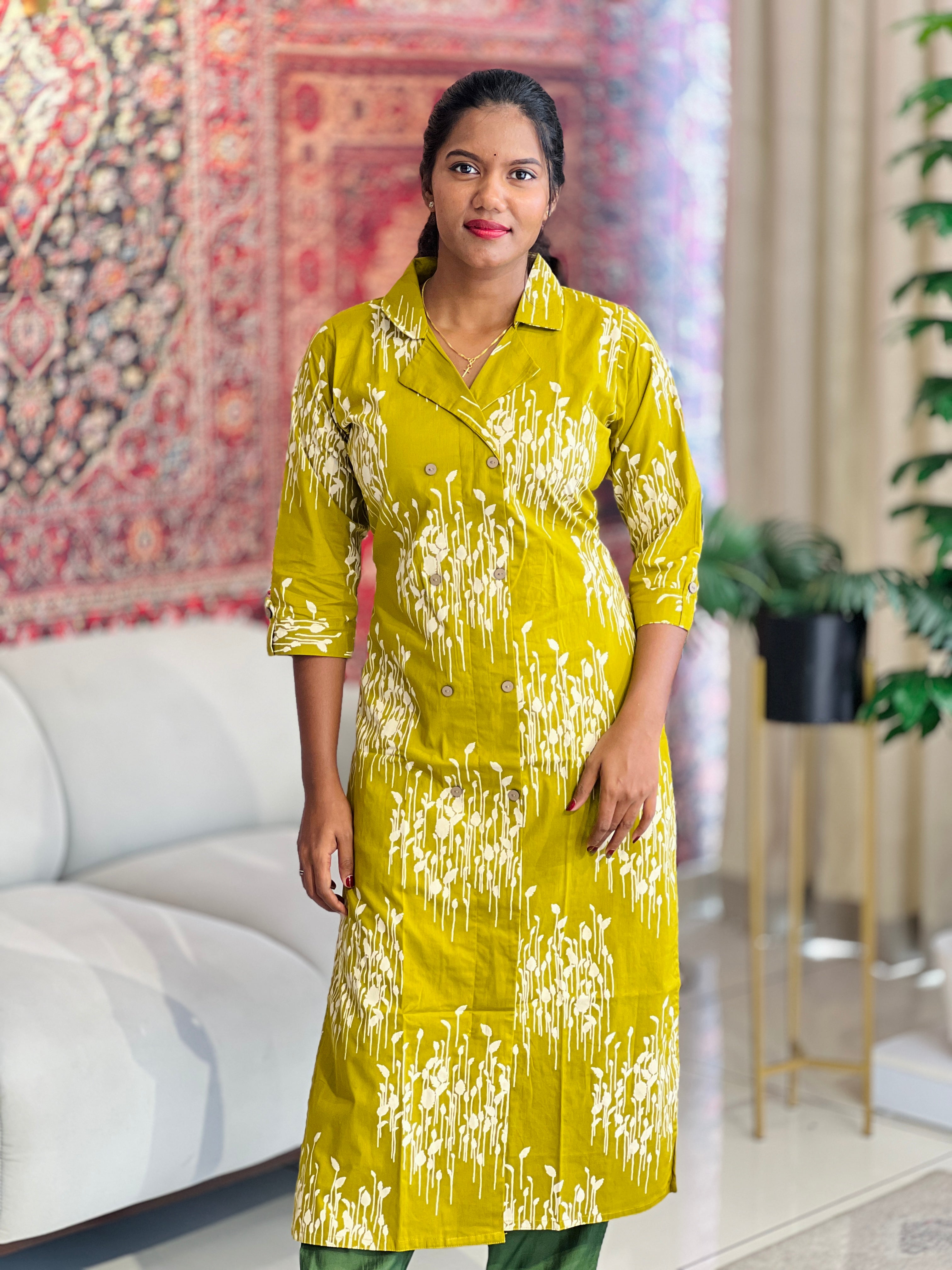 Digital Printed Cotton Kurta | MSN268