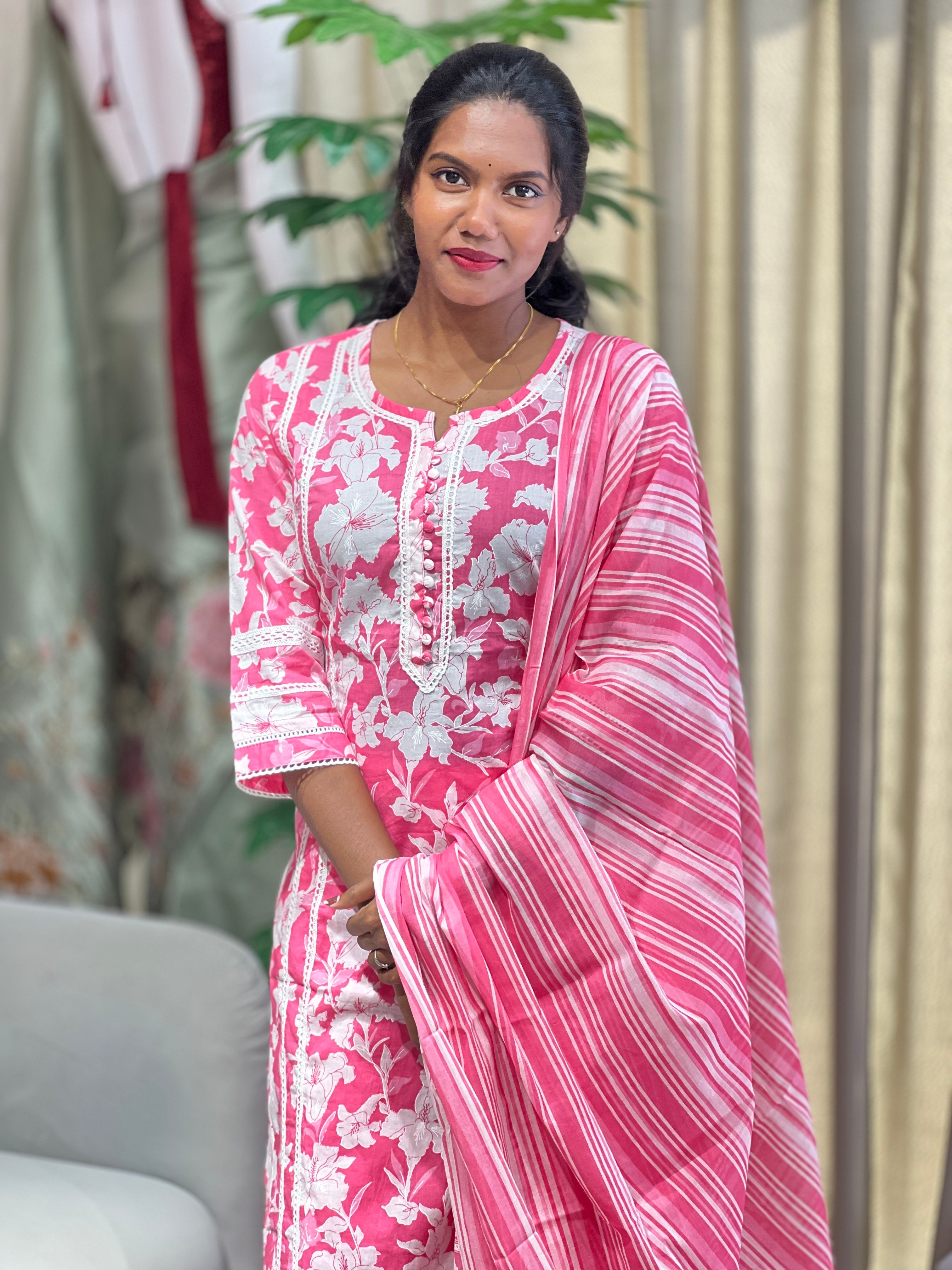 Printed Cotton Kurta Set | PGI292