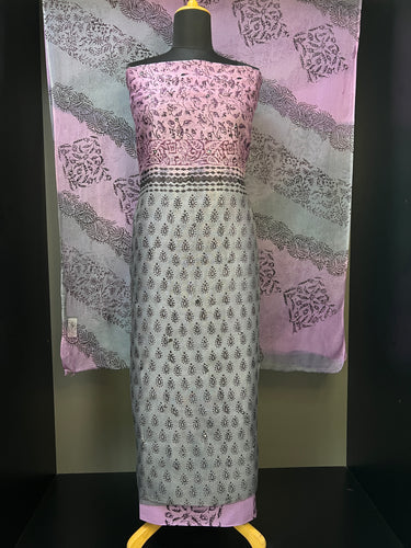 Block Print With Mirror Detailed Kota Salwar Set | SF1103
