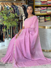 Hand Work Detailed Shimmer Georgette Saree  | SBP657