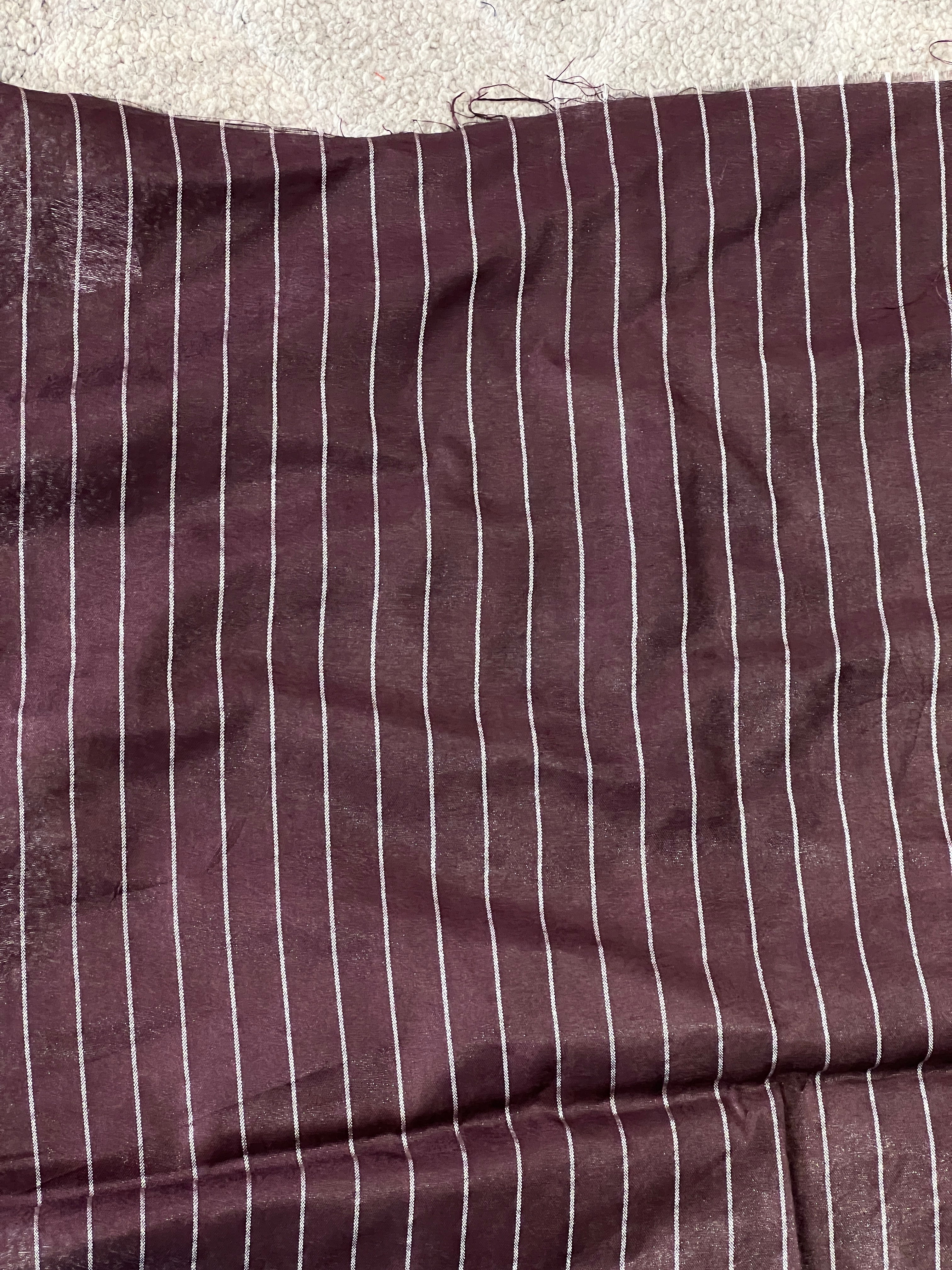 Stripe Pattern With Buta Detailed Bhagalpuri Saree | NHH402