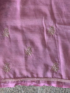 Hand Work Detailed Shimmer Georgette Saree  | SBP657