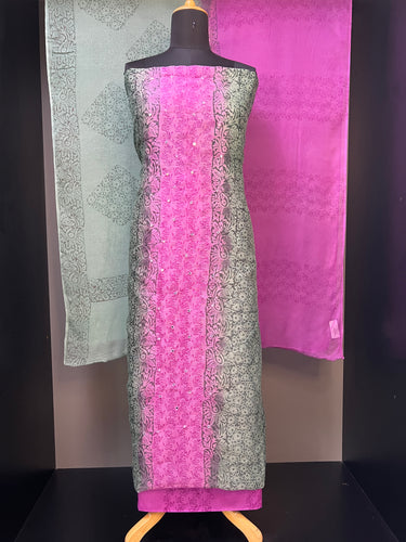 Block Print With Mirror Detailed Kota Salwar Set | SF1106