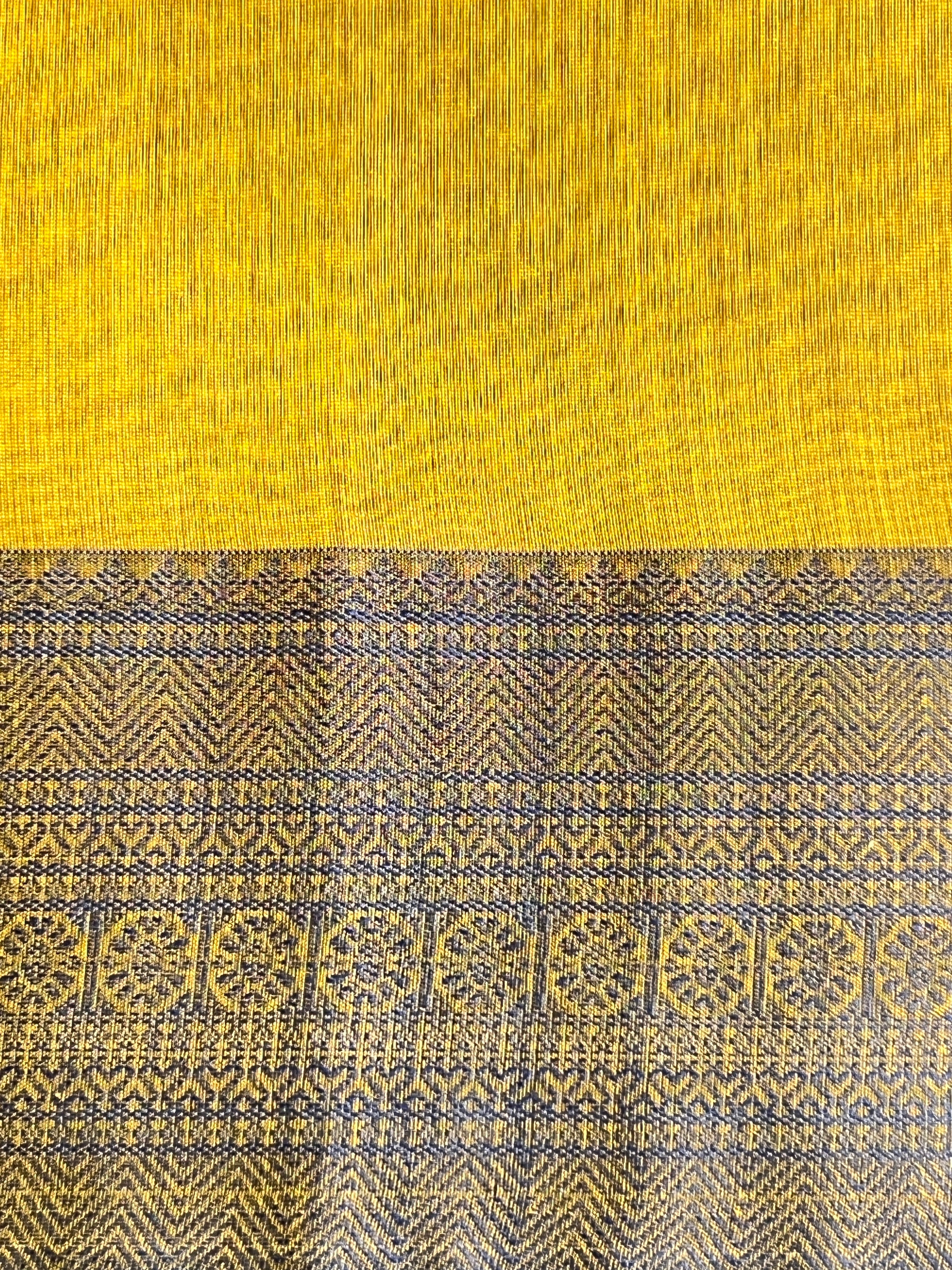 Contrast Color Border Cotton Saree | PST118