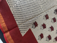 Block Printed Check Kota Saree | VFC474