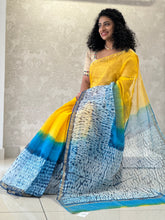 Block Printed Check Kota Saree | VFC466