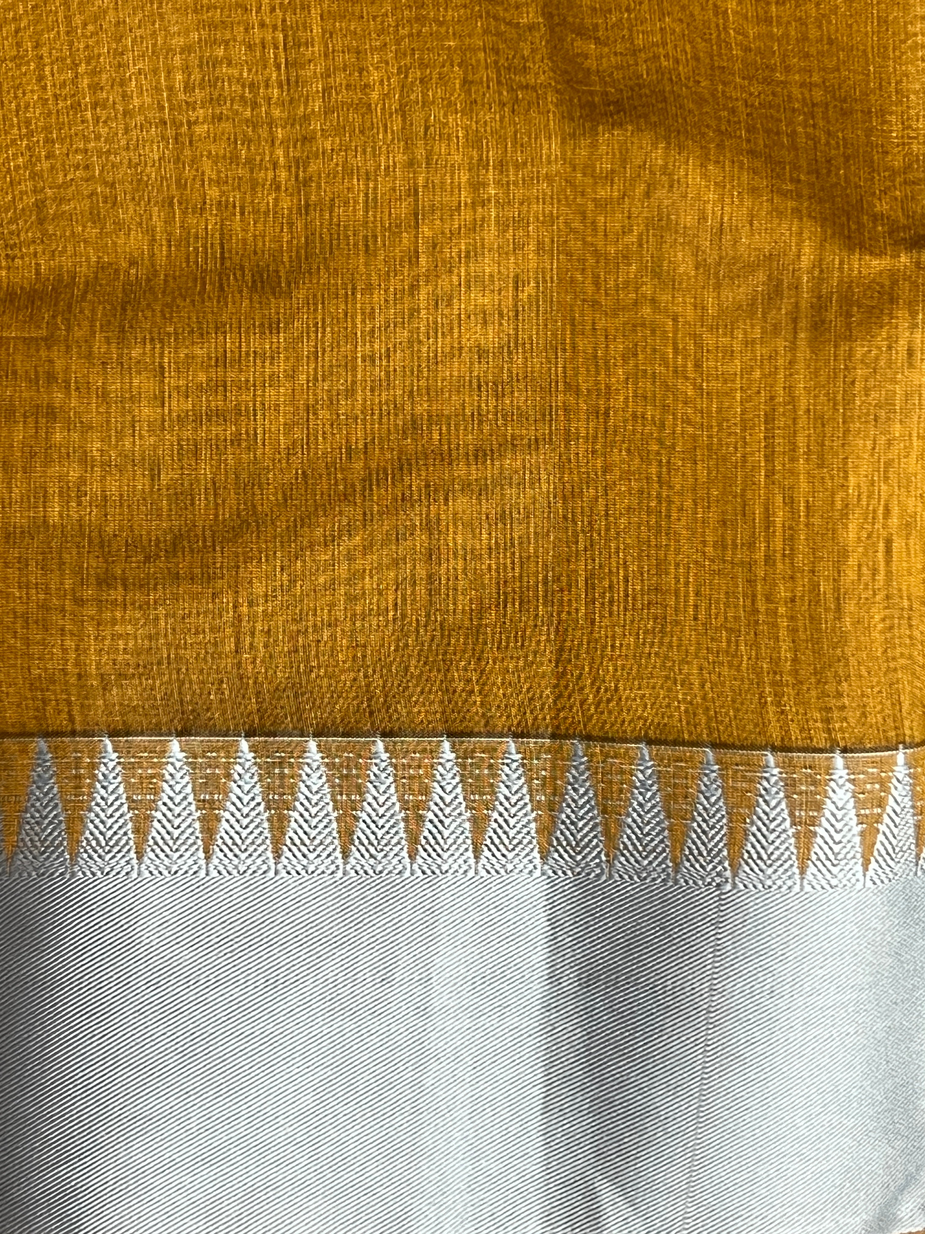 Contrast Color Border Cotton Saree | PST117