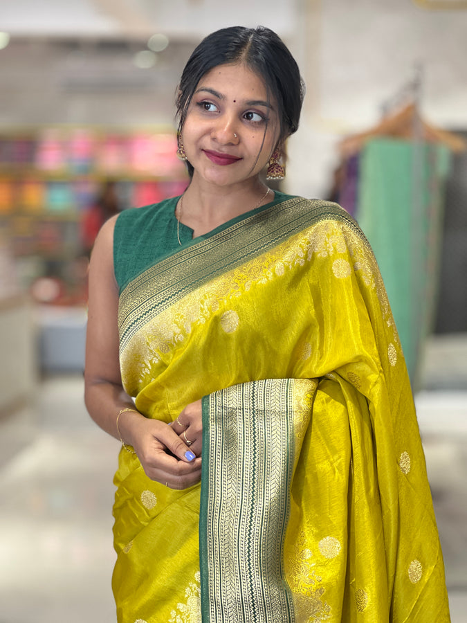 Banarasi Weaved Semi Tussar Saree | NN192