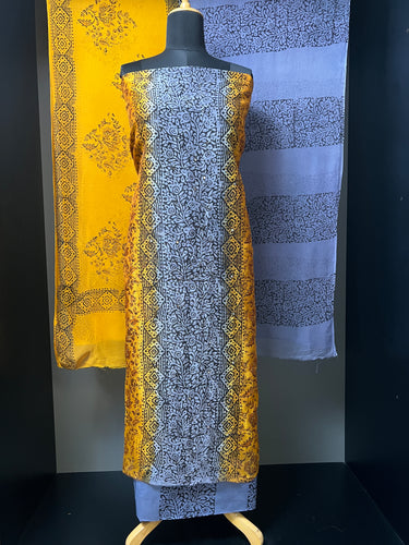 Block Print With Mirror Detailed Kota Salwar Set | SF1096