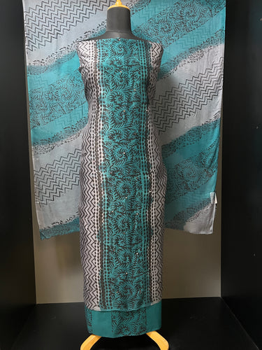Block Print With Mirror Detailed Kota Salwar Set | SF1098