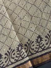 Block Printed Check Kota Saree | JKL297