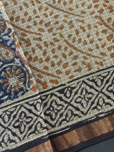 Block Printed Check Kota Saree | JKL304