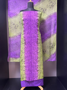 Block Print With Mirror Detailed Georgette Salwar Set | SF1128