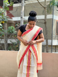 Set Mundu Kerala Cotton Saree | AHD1598