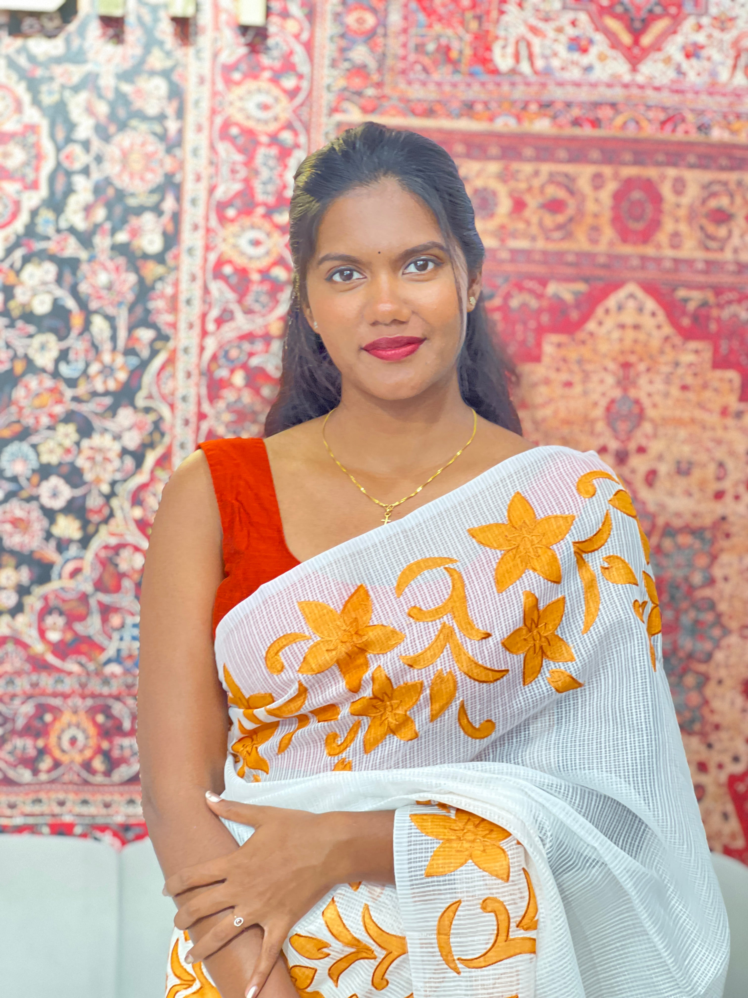 Floral Applique Kota Saree | ZSS565