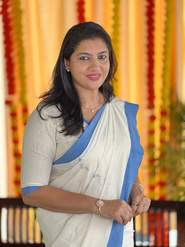 Kara Border Detailed Kerala Cotton Saree | KL382