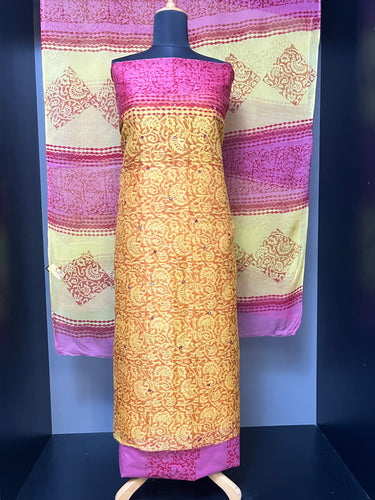 Block Print With Mirror Detailed Kota Salwar Set | SF1115