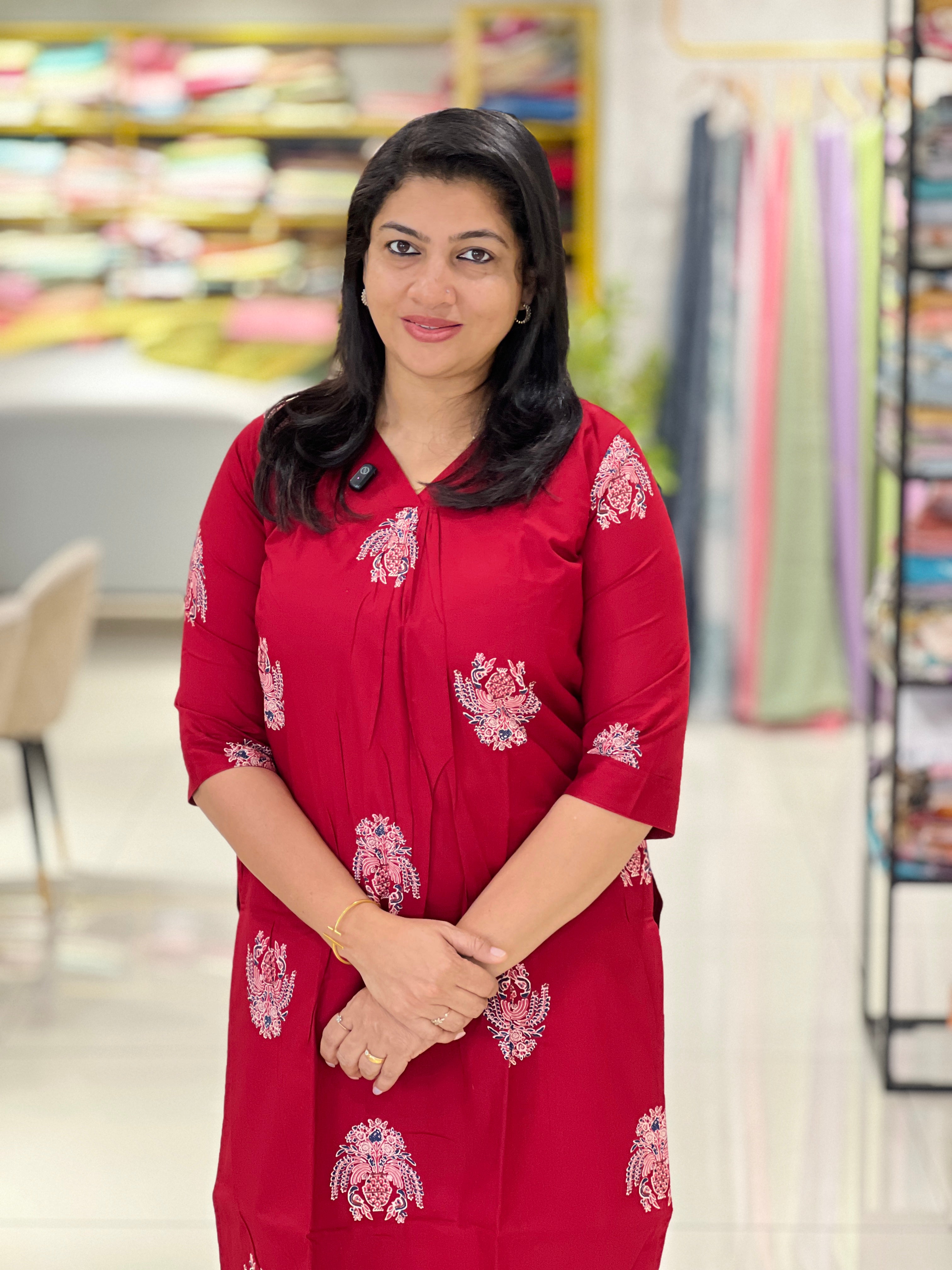 Printed Co-Ord Set Patterned Cotton Kurta Set | MSN158