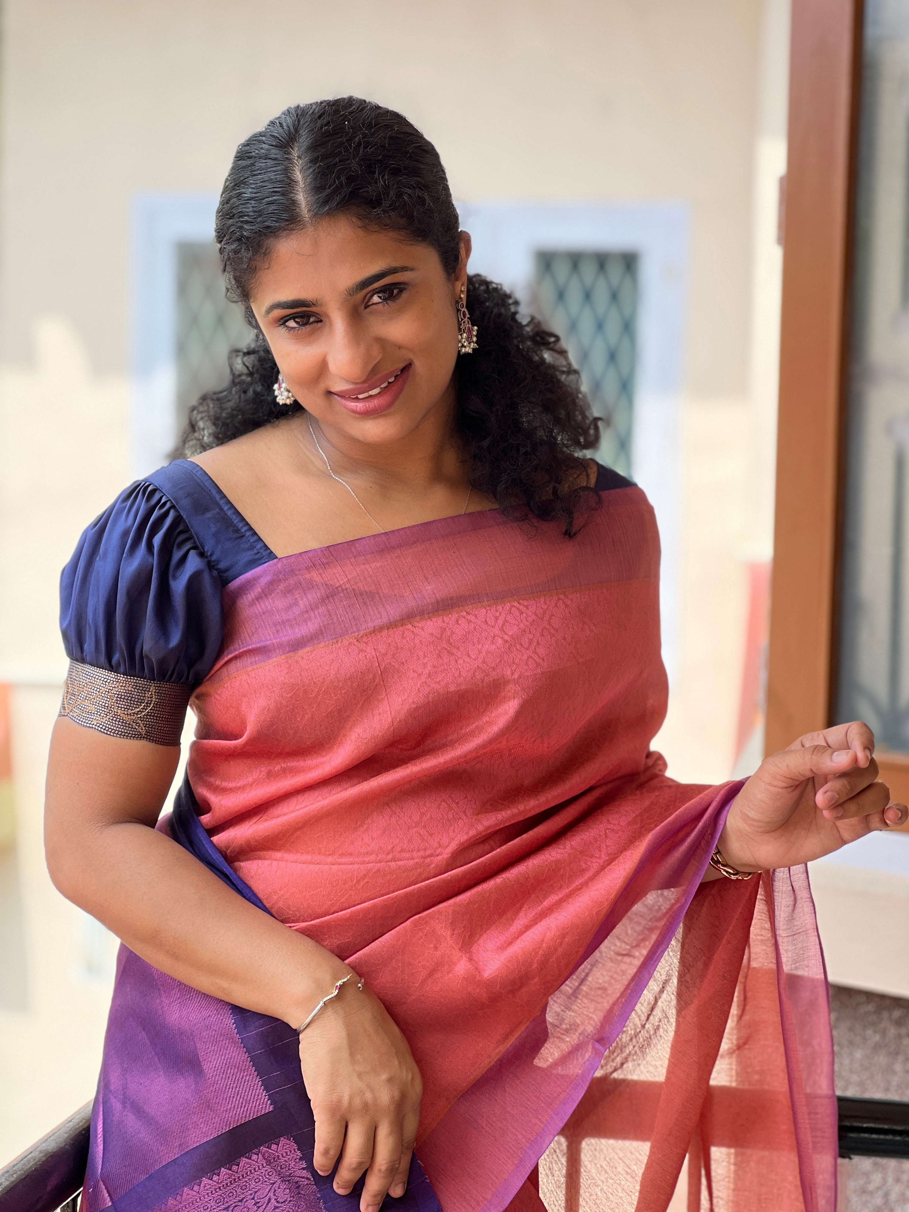 Zari Weaving Pattern Cotton Silk | RJT118