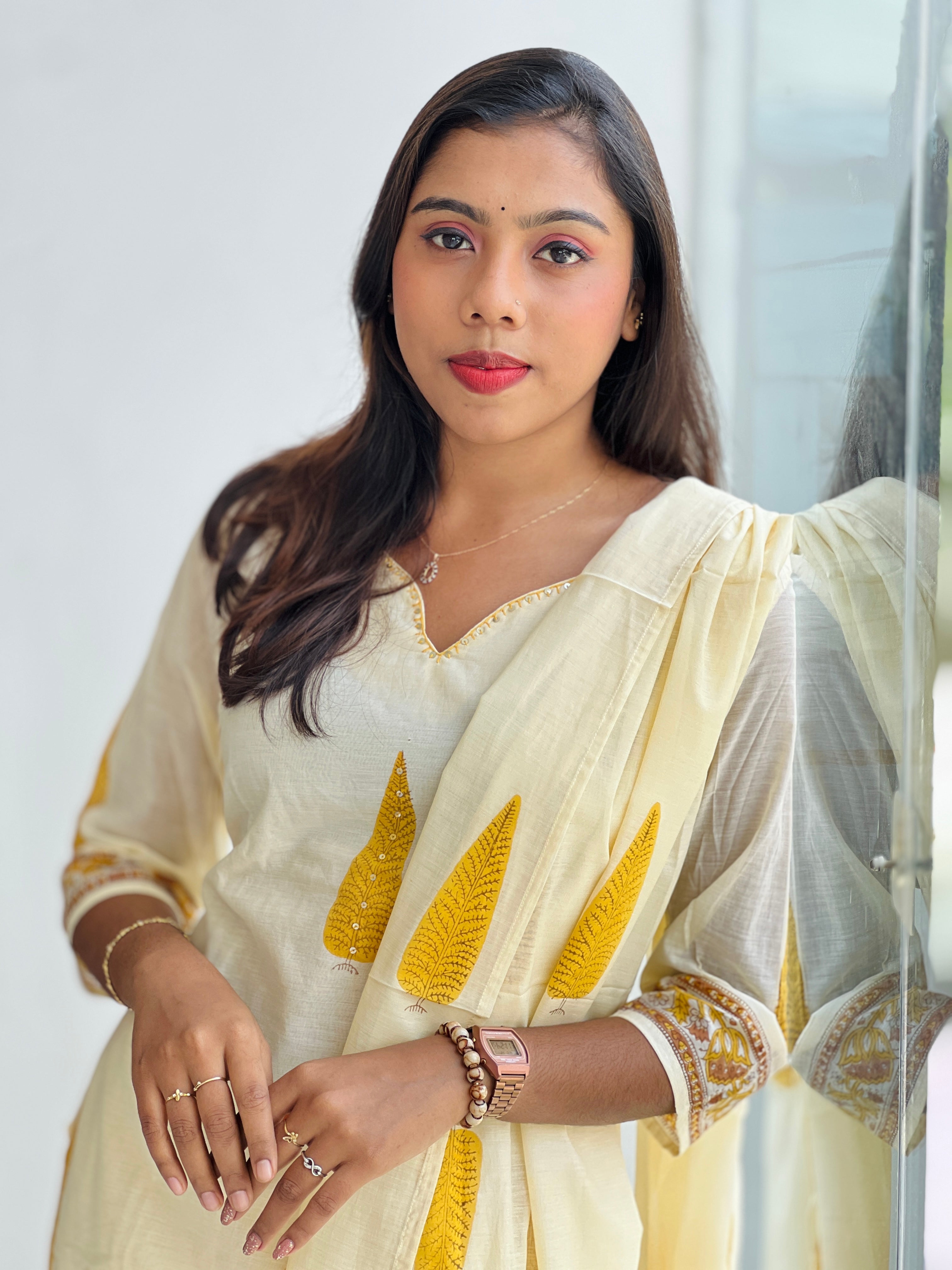 Floral Digital Printed Cotton Kurta Set | PGI324