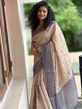 Floral Printed Pattern Semi Silk Saree | DVS131