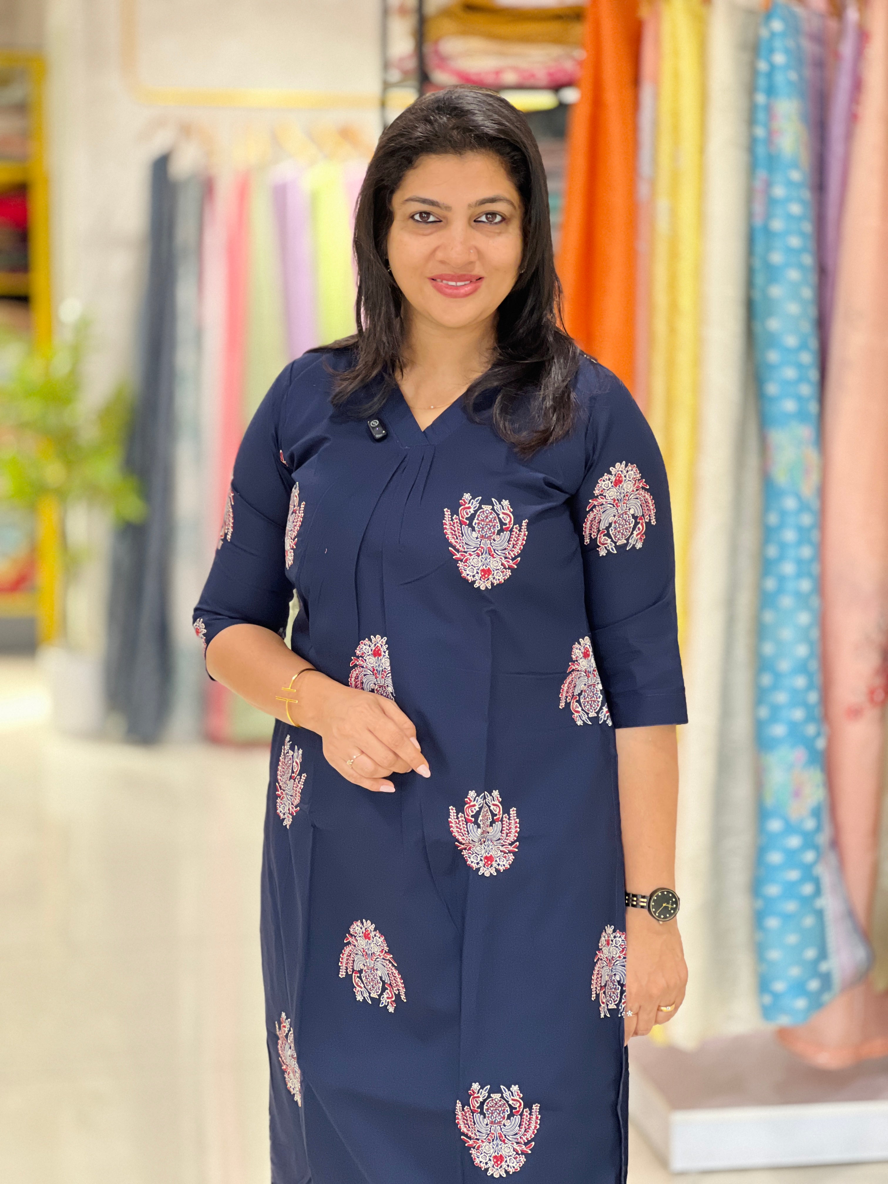 Printed Co-Ord Set Patterned Cotton Kurta Set | MSN157