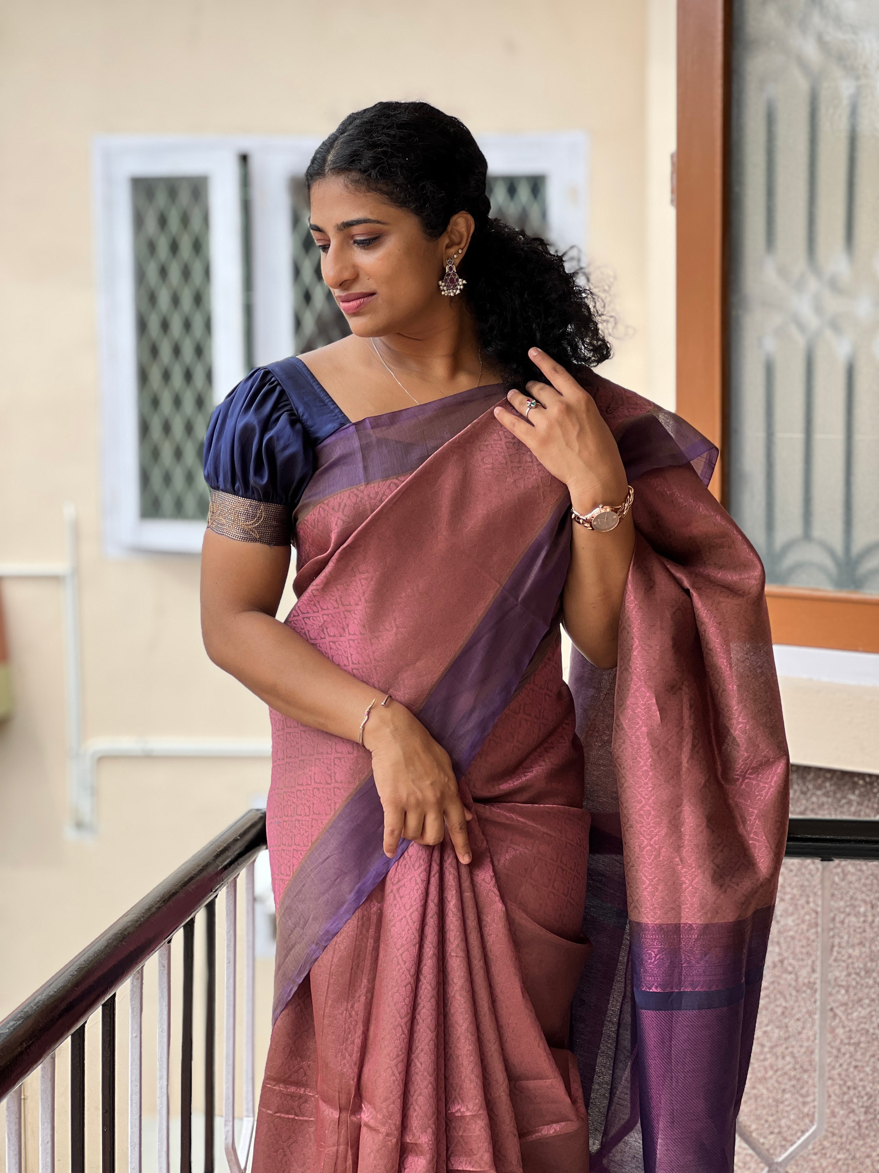 Geometrical  Design Cotton Silk Saree | RJT117