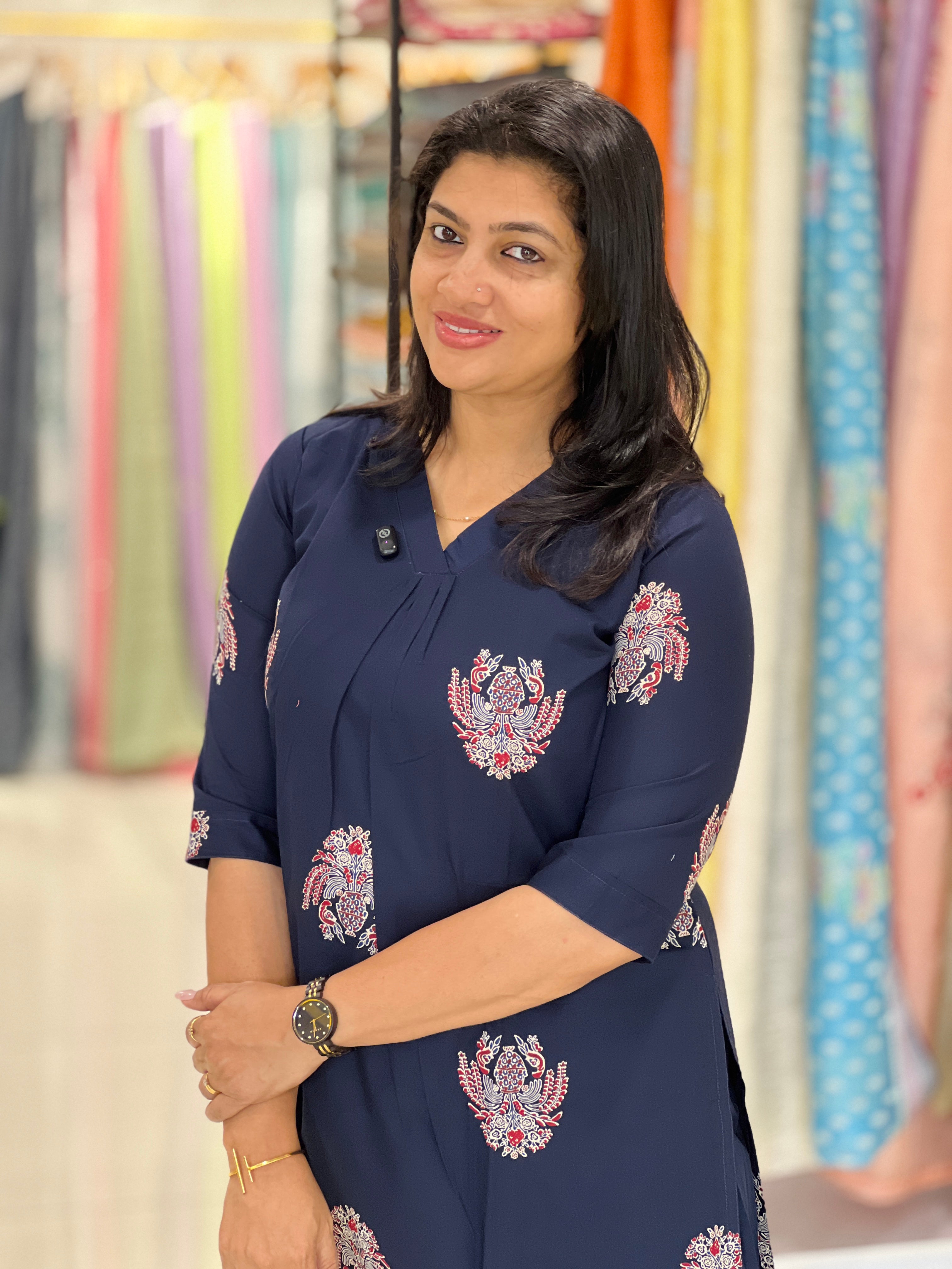 Printed Co-Ord Set Patterned Cotton Kurta Set | MSN157