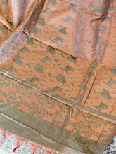 Copper Zari Weaved Semi Silk Saree | KRK381