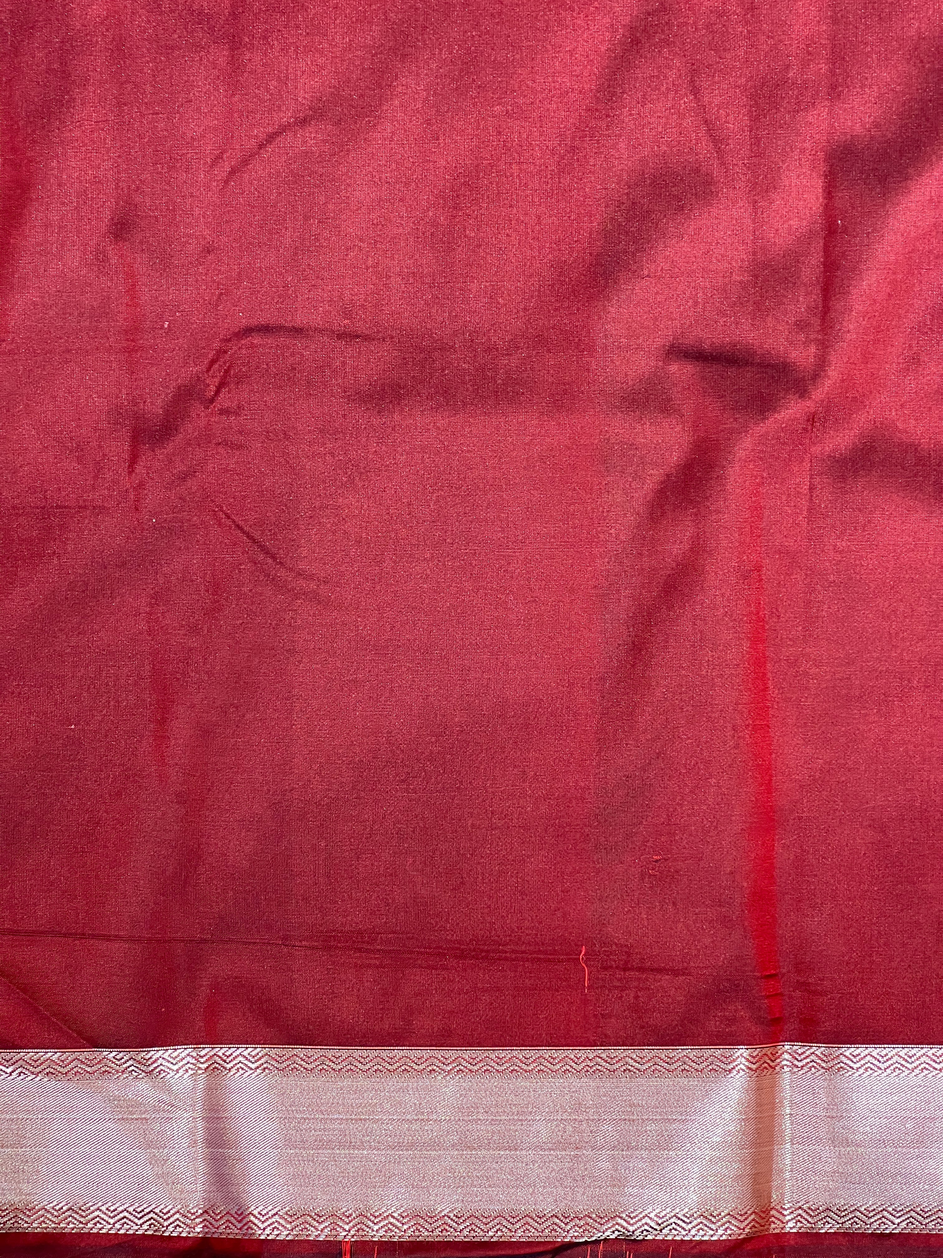 Floral Motif Semi Silk Saree  | RVS242