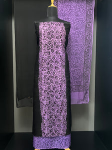 Block Print With Mirror Detailed Supernet Kota Salwar Set | SF1116