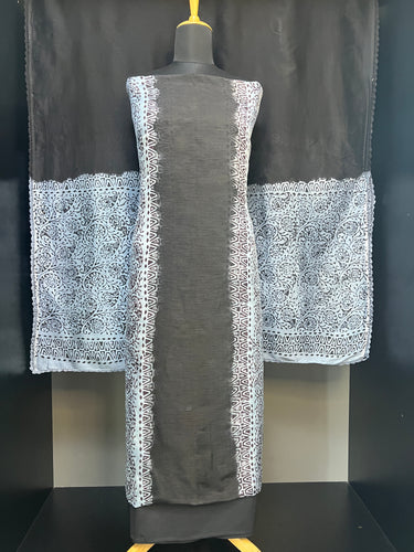 Block Printed Dola Silk Salwar Set | SF1085
