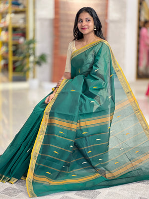 Kanchi Cotton Sarees With Traditional Border Detailing | VR212