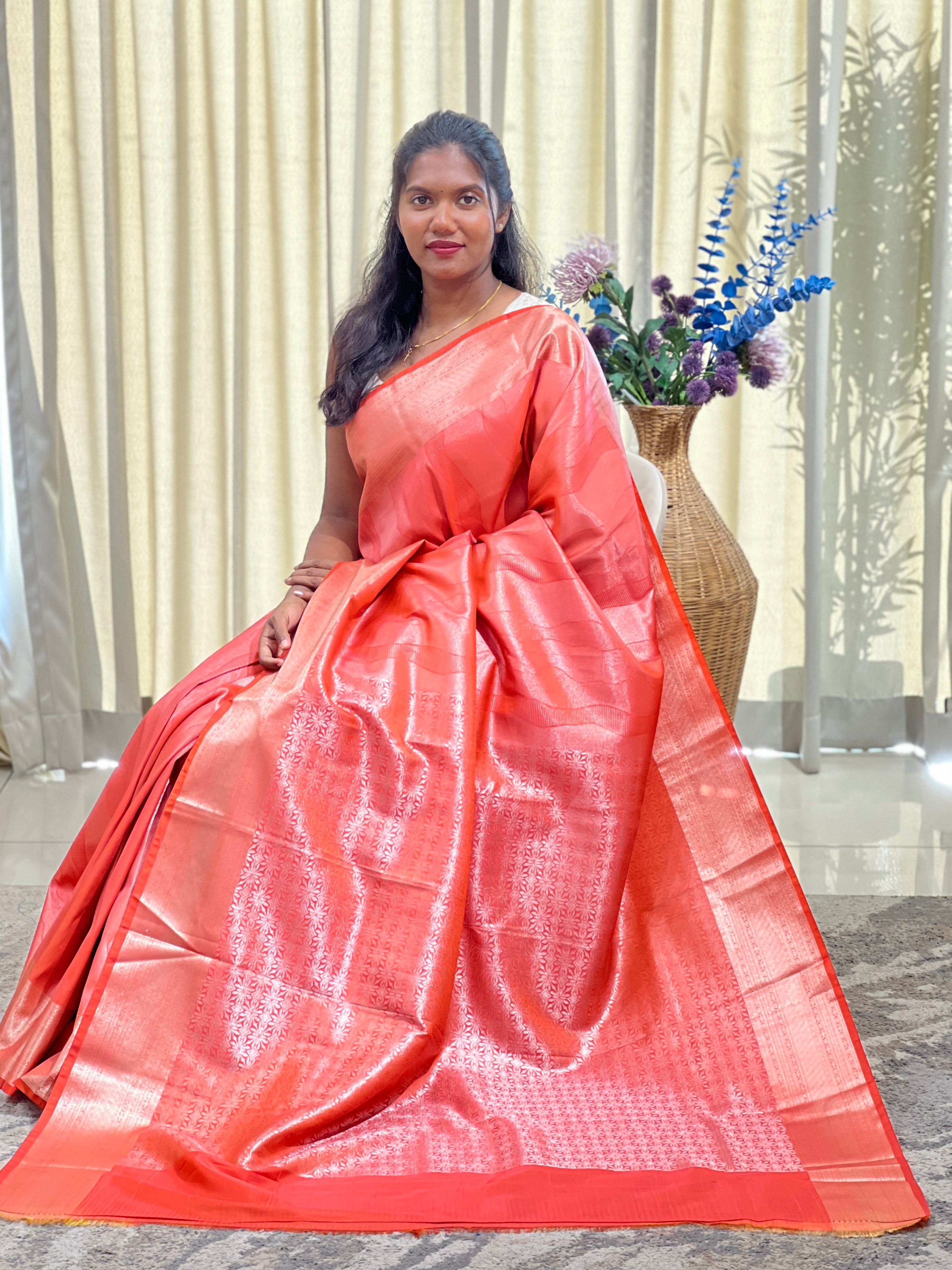 Abstract Pattern Soft Silk Saree | RVS293