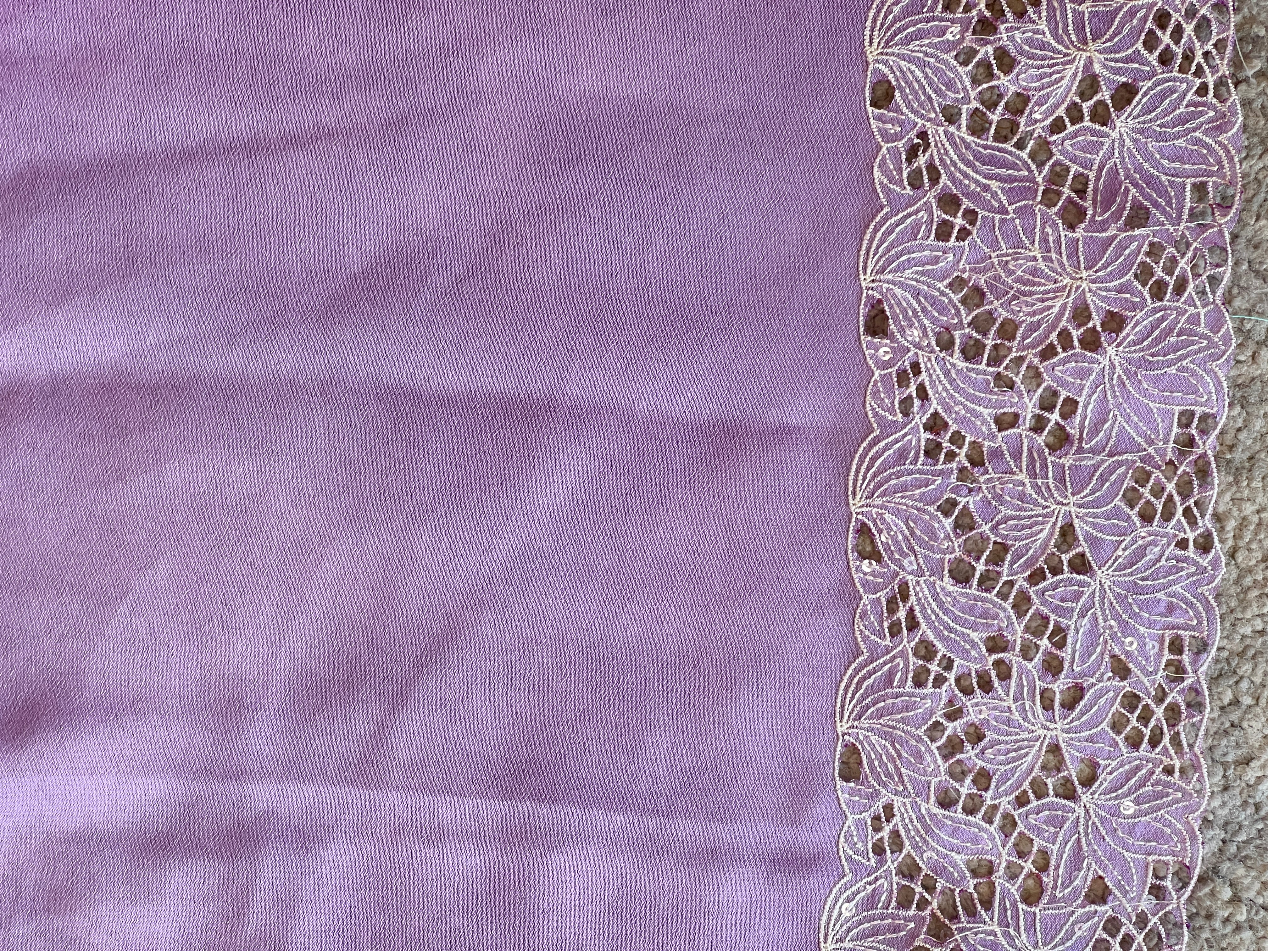 Floral Cutwork Pattern Georgette Saree | SBP732