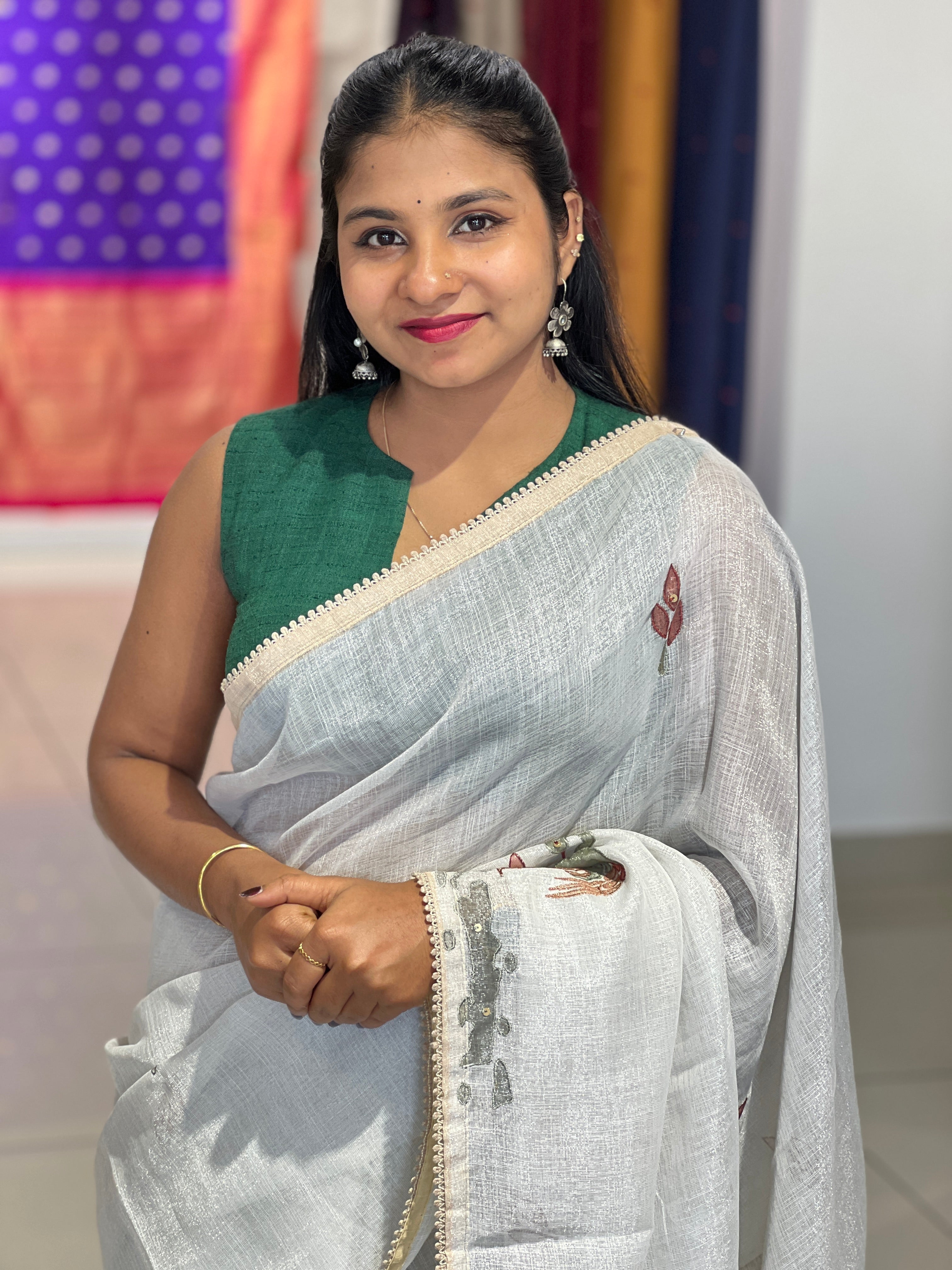 Digital Printed Tissue Saree | SUN505
