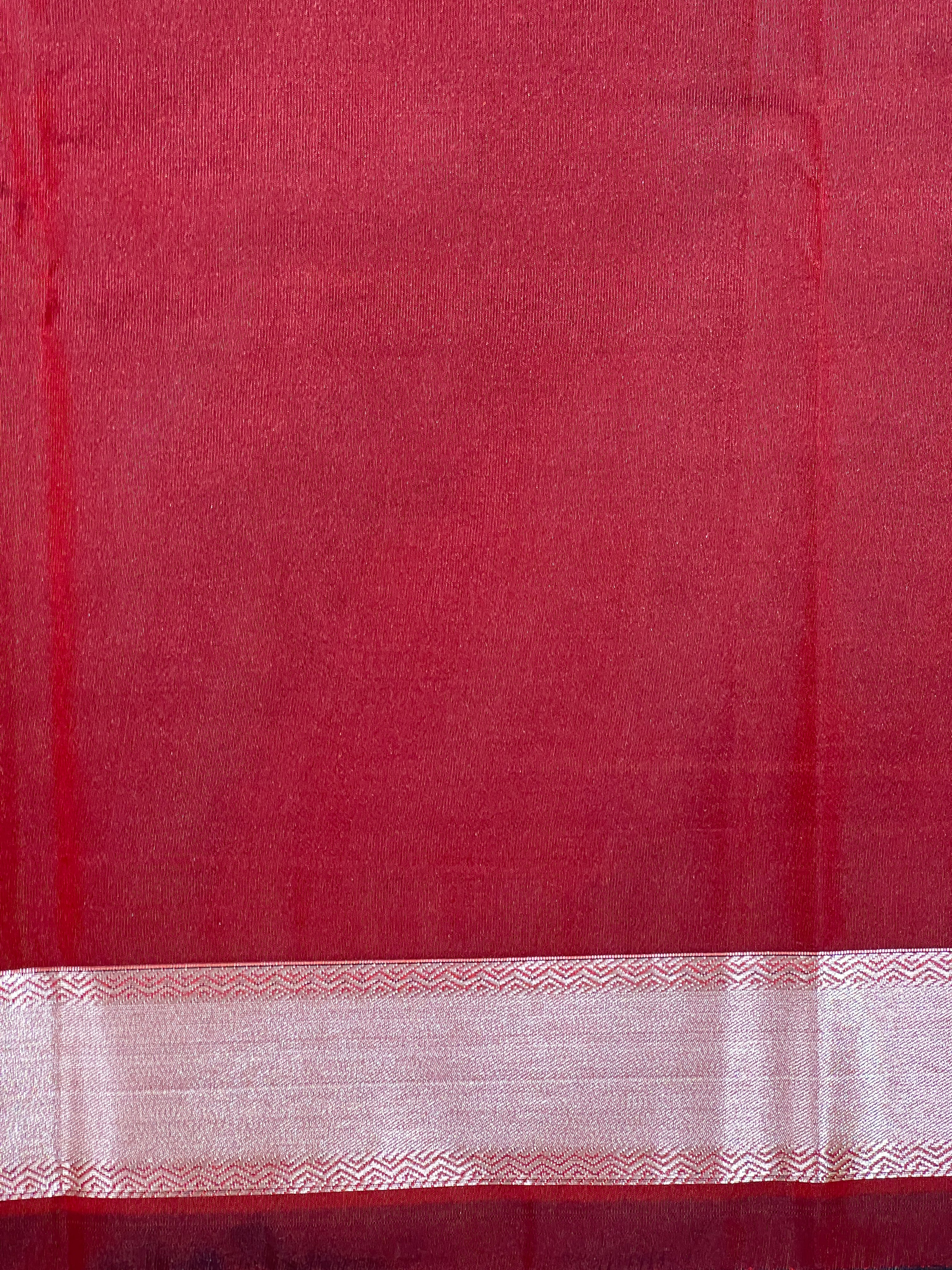 Floral Motif Semi Silk Saree | RVS232