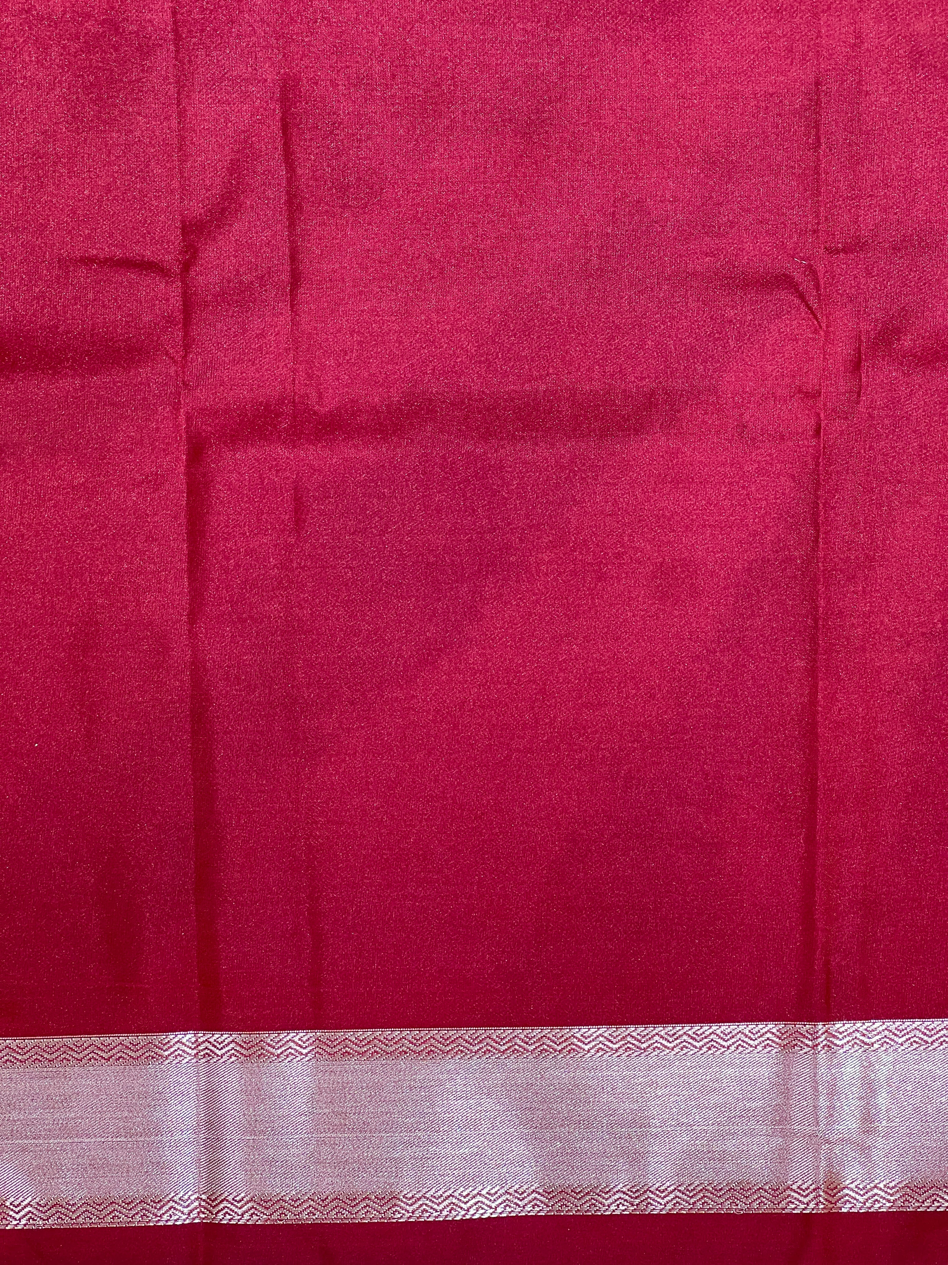 Floral Motif Semi Silk Saree  | RVS231