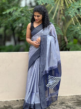 Geometrical Weaving  Bengal Cotton Saree | LP108