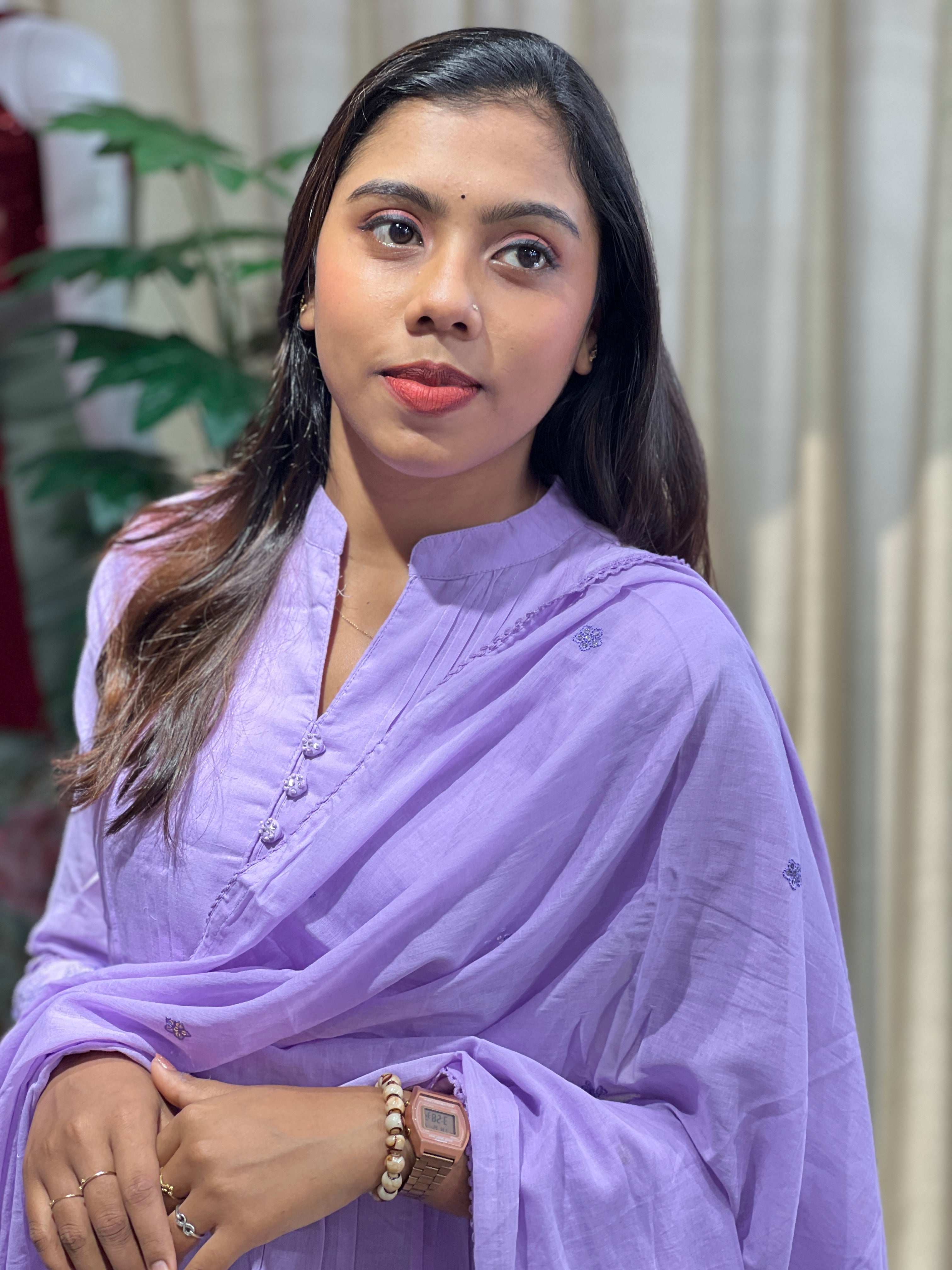 Machine Embroidery Soft Cotton Kurta Set | PGI287