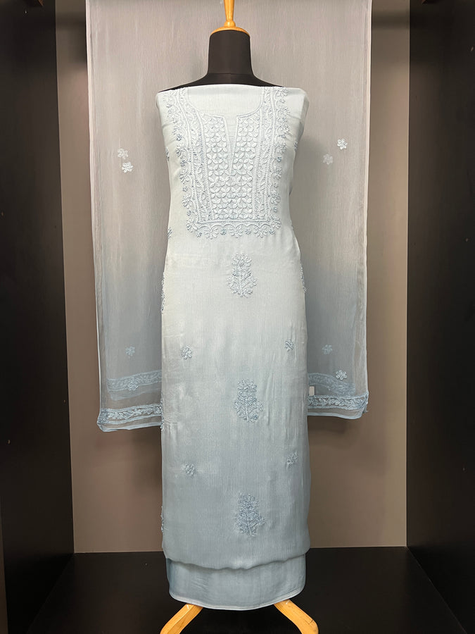 Shaded With Chikankari Embroidered Georgette Salwar Set | GMA103