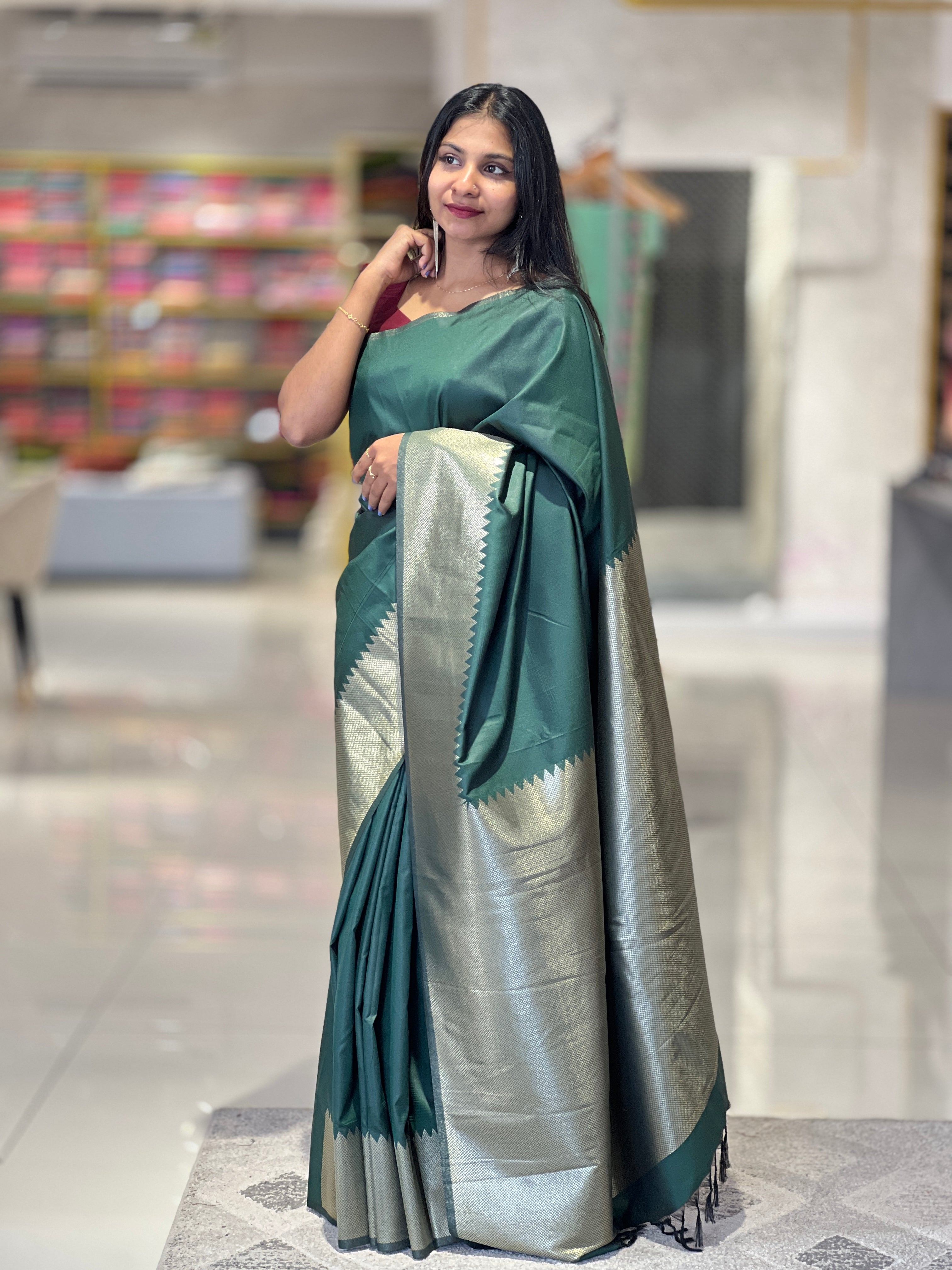 Zari Woven semi Silk Saree | KF174