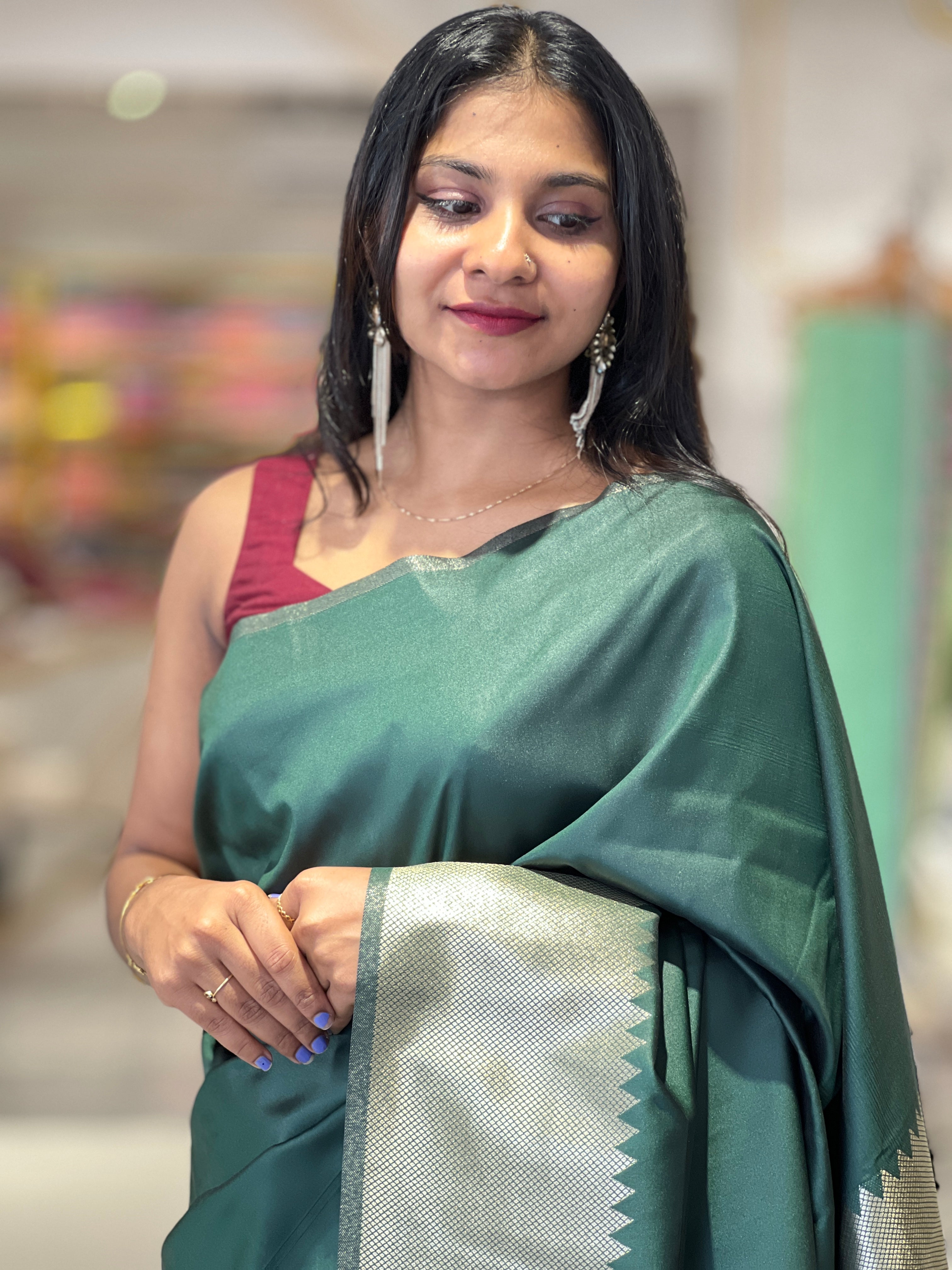 Zari Woven semi Silk Saree | KF174