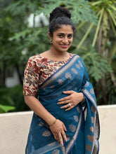Geometrical Motif Mercerized Cotton Saree ( Without Blouse ) | LP101