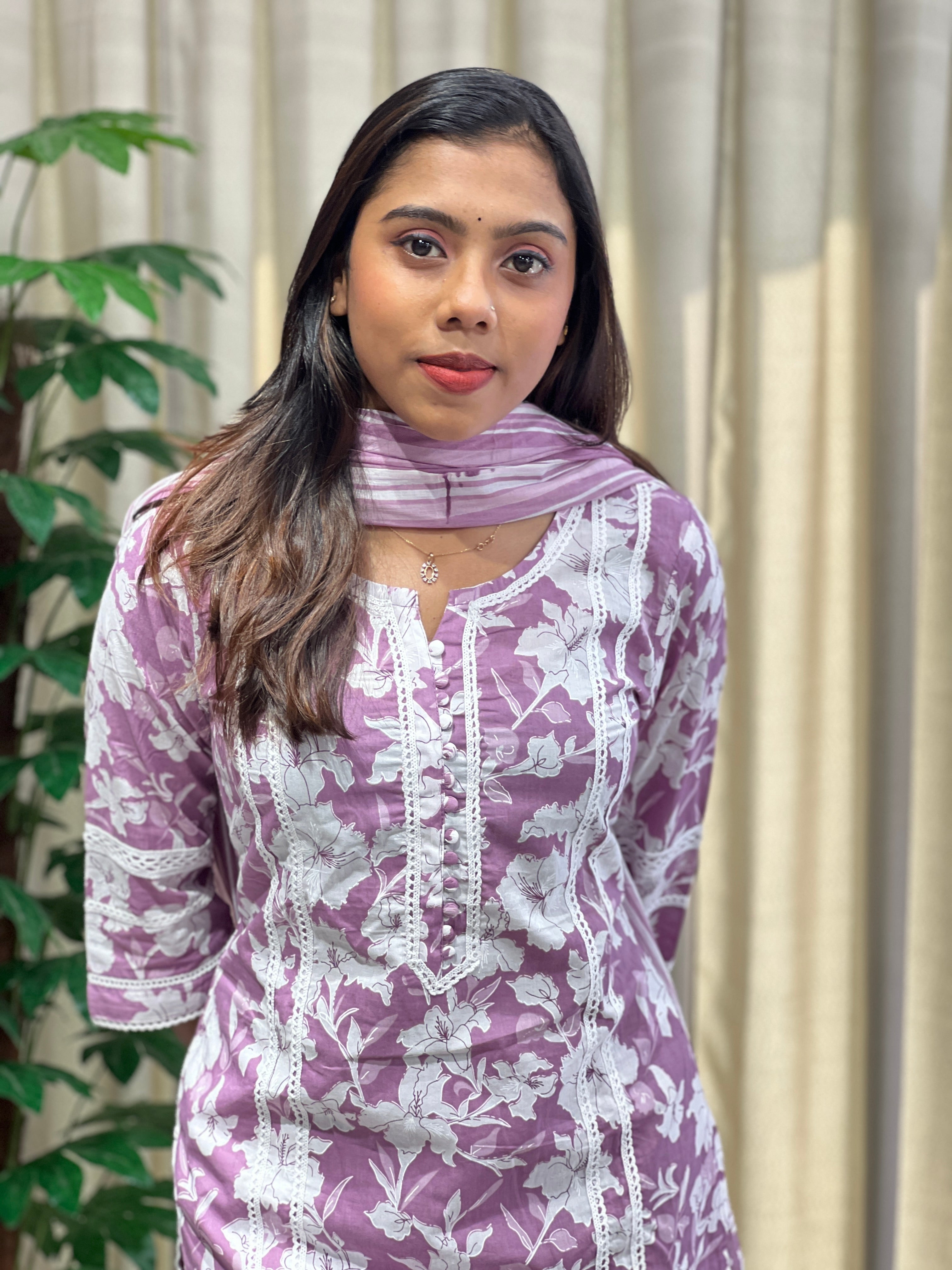 Printed Cotton Kurta Set | PGI291