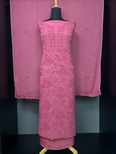 Chikankari With Sequence Detailed Georgette Salwar Set | GMA121